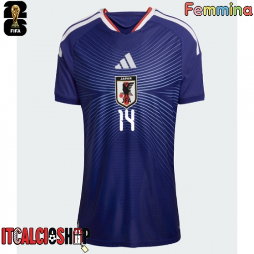 Giappone Junya Ito #14 Prima Maglia Femmina Mondiali 2026 Manica Corta